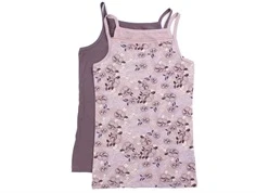 Name It arctic dusk undertrøje blomster (2-pak)